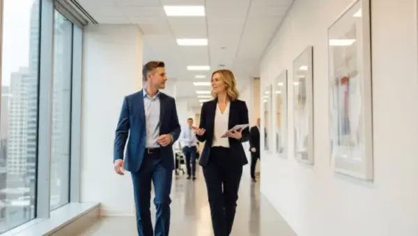 two people having conversation