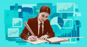 From Words to Action: Designing an Employer Promise That Holds Up 1 Woman Designing an Employer Promise with huge pen